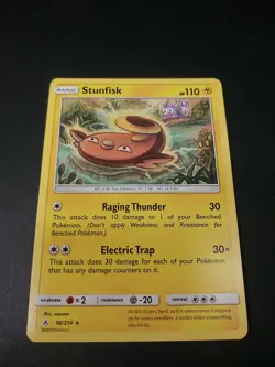 Pokemon Unbroken Bonds Stunfisk Rare Card 56/214 NM - Image 1