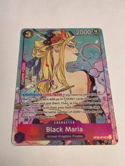 Black Maria (Illustration Box Vol.2) OP08-074 One Piece Promotion Cards Foil NM - Image 2