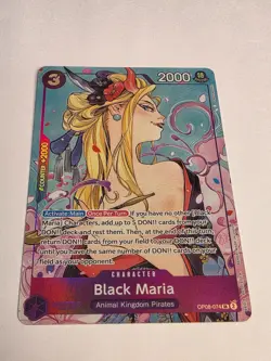 Black Maria (Illustration Box Vol.2) OP08-074 One Piece Promotion Cards Foil NM - Image 2