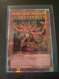 EGYPTIAN GOD CARDS OBELISK SLIFER RA LC01 Quarter Century Secret Rare Yugioh TCG - Image 2