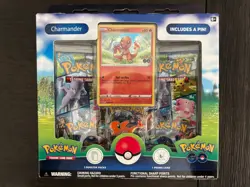 TCG Pokemon GO Charmander Pin Collection Box NEW SEALED - Image 1