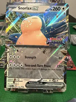 *JUMBO* Snorlax ex (Prismatic Evolution Stamp) 076/131 Promo Pokemon TCG - Image 1