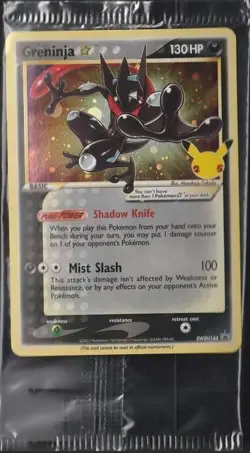 Pokemon Greninja SWSH144 Celebrations Gold Star Promo 25th Anniversary SEALED 🔥 - Image 1