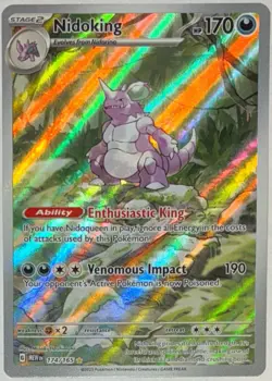 POKEMON - Nidoking 174/165 Sv: Scarlet & Violet 151 | IR | Holo - NEAR MINT - Image 1