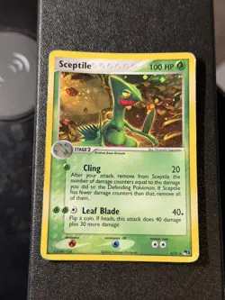 Pokemon TCG Sceptile POP SERIES 1 Holo Rare 4/17 HP - Image 1