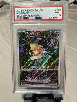 2023 POKEMON PAL EN-PALDEA EVOLVED ILLUSTRATION RARE #203 MAGIKARP PSA 9 - Image 1