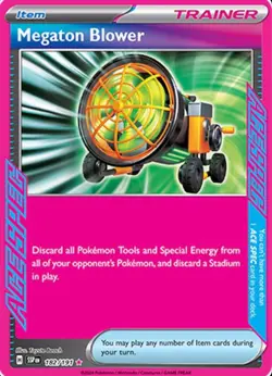 Megaton Blower 182/191 - Surging Sparks - Pokemon TCG - ACE SPEC Rare - Image 1