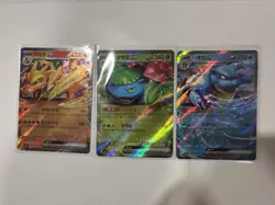 Charizard EX 6/165 & Venusaur EX 3/165 & Blastoise EX 9/165 151 Pokemon TCG NM - Image 1