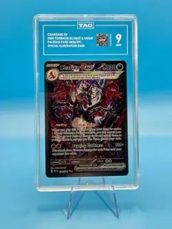 TAG 9 Pokemon TCG Paldean Fates Charizard ex Holo SIR 234/091 - Image 3