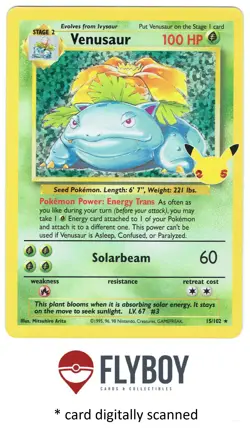 Venusaur - 15/102 - Pokemon Celebrations Classic Collection - Holo Rare - NM - Image 1
