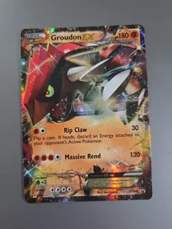 Groudon EX XY42 PROMO Ultra Rare Pokemon LP - Image 1