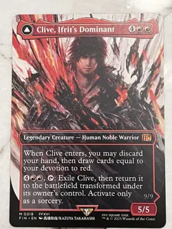 Clive, Ifrit's Dominant Borderless Card, Magic: The Gathering Final Fantasy (NM) - Image 1