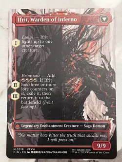 Clive, Ifrit's Dominant Borderless Card, Magic: The Gathering Final Fantasy (NM) - Image 2