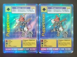 Digimon Puppetmon BO-96 Holo 2 Card Lot 1999 Bandai - Image 1