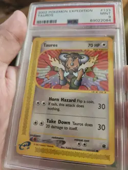Tauros - 133/165 - PSA 9 Mint - Expedition eReader Pokemon Card - Image 2