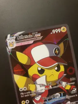 ✨ Pokemon Ash Pikachu | Custom Card * Exklusive * Kunstkarte * RARE ✨ - Image 3