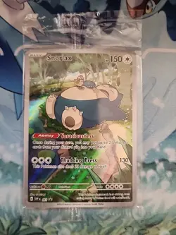Pokemon TCG Snorlax 151 Promo Card Sealed - Image 1