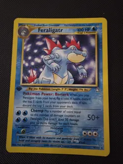 Feraligatr 4/111 Neo Genesis Holo Card 1st Edition NM/LP Condition - Image 1