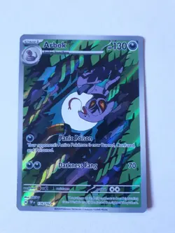 ARBOK 176/162 Temporal Forces Illustration HOLO POKEMON CARD 2024 - Image 1