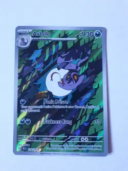 ARBOK 176/162 Temporal Forces Illustration HOLO POKEMON CARD 2024 - Image 3