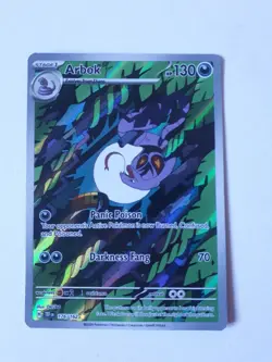 ARBOK 176/162 Temporal Forces Illustration HOLO POKEMON CARD 2024 - Image 4