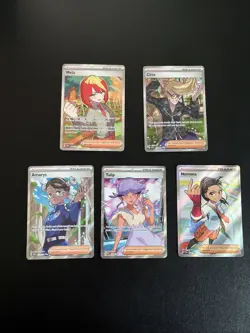 Pokemon Trainer Lot - 5 Trainers Support Cards Tulip, Amarys, Mela, Nemona,Clive - Image 1