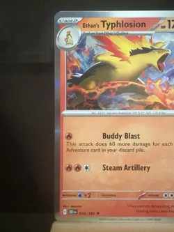 ETHAN’S TYPHLOSION 034/182 Destined Rivals NM - Holo Rare - Pokemon TCG Card - Image 2