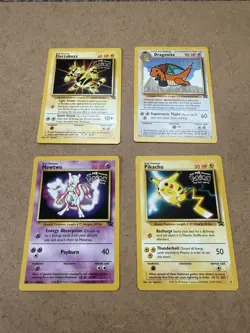 1999 Pokemon First Movie Set x4 LP WB Black Star Promo Cards - Image 1