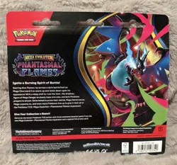 Pokemon TCG Mega Evolution Phantasmal Flames 3 Pack Blister Sneasel Promo Cards - Image 2