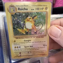 Pokemon Evolutions Raichu Holo Foil Rare Card 36/108 XY 2016 144 - Image 2