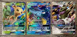 Pokemon TCG 2018 GX Lot Of 3 Mint Cards Leafeon, Kingdra & Tornadus GX SV Promo - Image 1