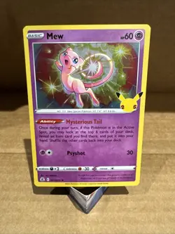 Mew Celebrations 011/025 Holo Pokemon Card English 25th Anniversary - Image 1