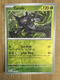 Zarude 011/191 Scarlet & Violet Surging Sparks Pokemon Card Reverse Holo NM - Image 1