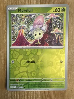 Morelull 008/191 Scarlet & Violet Surging Sparks Pokemon Card Reverse Holo NM - Image 1