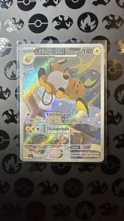 Pokemon TCG Raichu Holo 211/193 Illustration Card Paldea Evolved Near Mint - Image 1