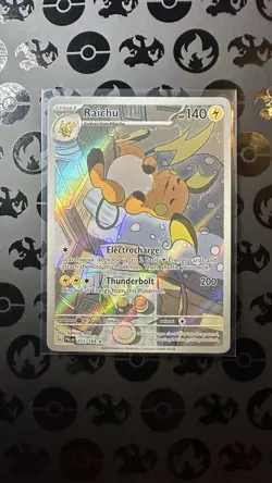 Pokemon TCG Raichu Holo 211/193 Illustration Card Paldea Evolved Near Mint - Image 2