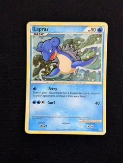 Lapras Holo HeartGold SoulSilver Pokemon Card #HGSS14 Black Star Promo LP SWIRL - Image 2