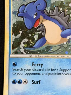 Lapras Holo HeartGold SoulSilver Pokemon Card #HGSS14 Black Star Promo LP SWIRL - Image 4