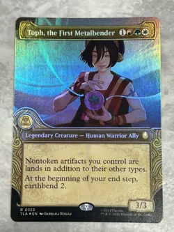MTG: Avatar The Last Airbender: Toph The First Metalbender Borderless Foil - Image 1