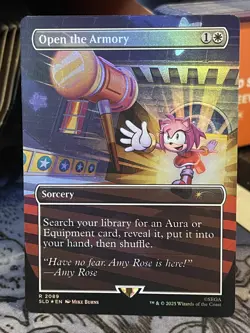 Open the Armory FOIL #2089 NM/M MTG Magic Secret Lair Sonic the Hedgehog Sega - Image 1