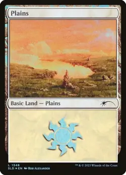 2x Plains (#1348) - Foil SLD NM MTG - Image 1