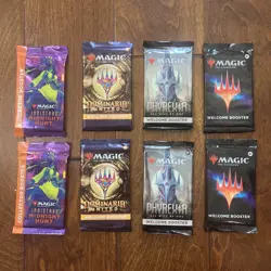 Lot of 8 Magic The Gathering MTG Sealed Packs - Unopened Draft & Set Boosters! - Image 1