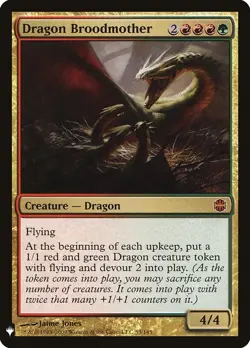 MTG Dragon Broodmother, NM-Mint, English The List Reprints - Image 1