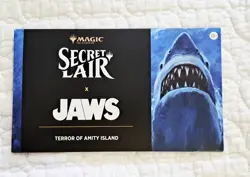 MTG Secret Lair x Jaws: Terror of Amity Island Non- Foil​ NEW SEALED - Image 1