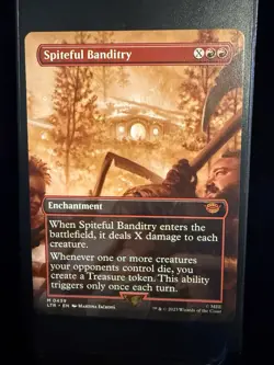 MTG Spiteful Banditry Borderless LTR #439 The Lord of the Rings Magic LOTR - Image 1