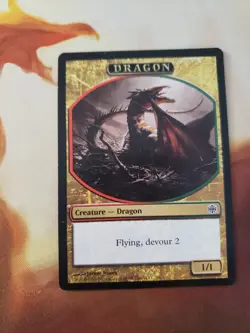 Dragon Token x 4 Alara Reborn - Red Green Dragon Devour Dragon Broodmother EDH - Image 2
