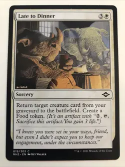 MTG Modern Horizons 2 Late to Dinner 019/303 NM - Image 1