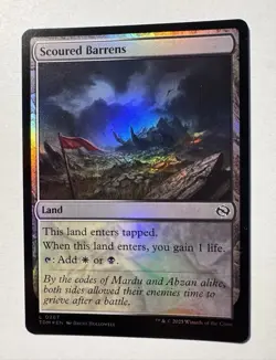 Scoured Barrens Foil (267) Tarkir: Dragonstorm TDM MTG Magic - Image 1