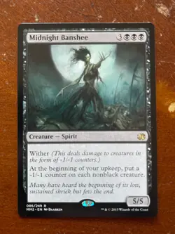 MTG Magic the Gathering Midnight Banshee Modern Masters NM - Image 1