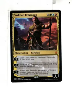 MTG SkeenAB Sarkhan Unbroken from Dragons of Tarkir. NM. - Image 1